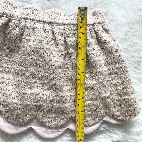 JANIE AND JACK PINK SHIRT w/ BOW & TWEED LINED SKIRT - Picture 11 of 12